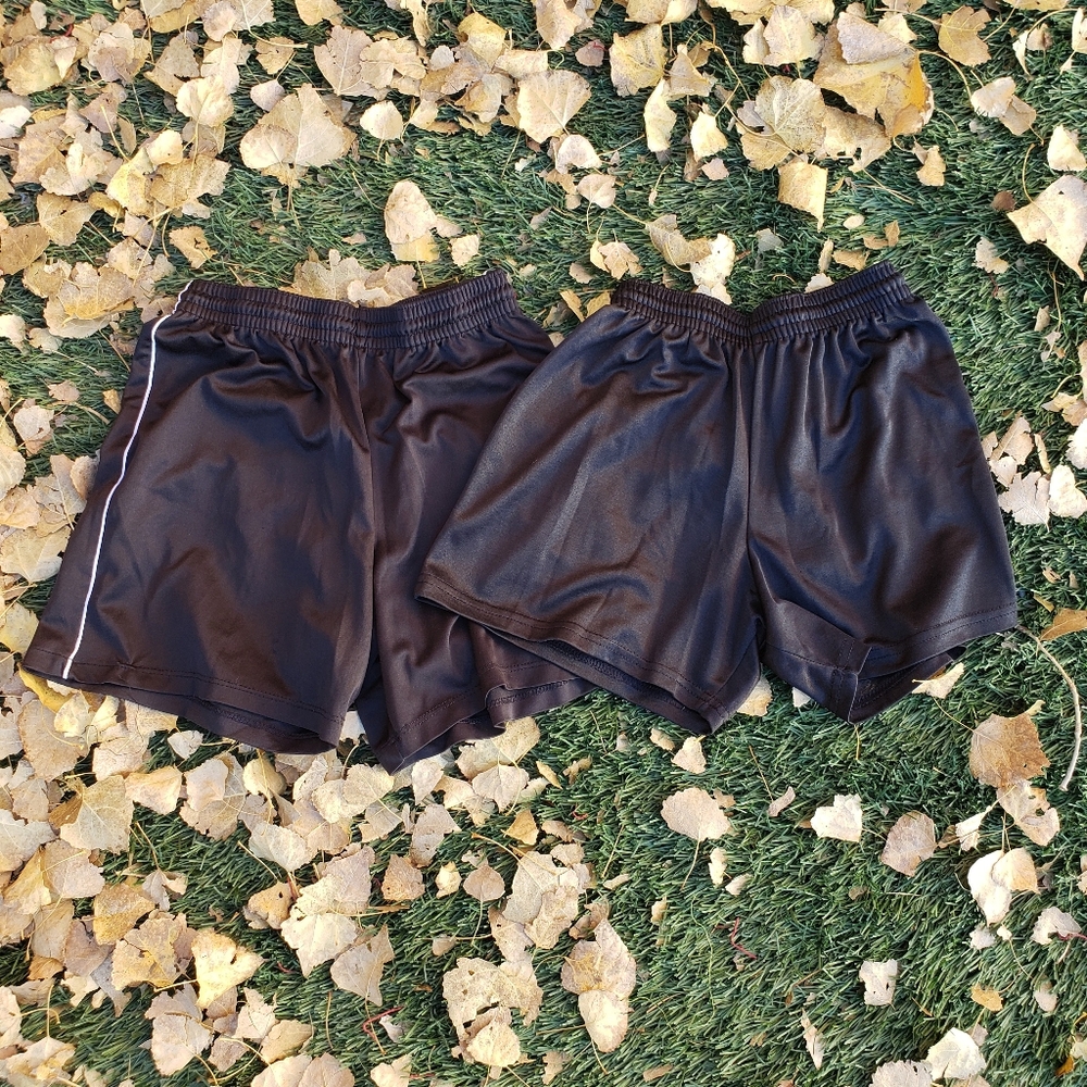2 Pairs Authentic Score Apparel Shorts Youth L